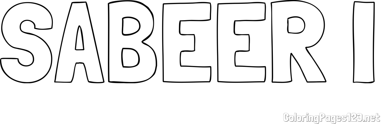 SABEER I Coloring Page