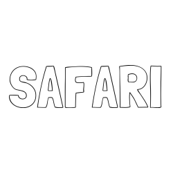 Online Created Coloring Page - SAFARI Coloring Page