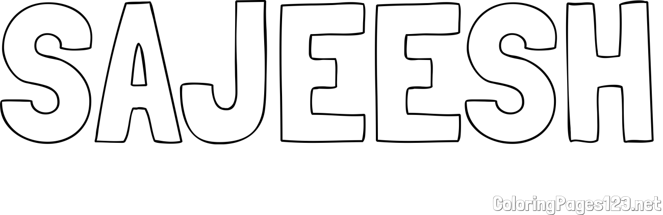 SAJEESH Coloring Page
