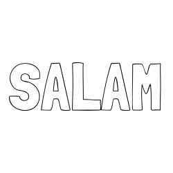 Online Created Coloring Page - SALAM Coloring Page