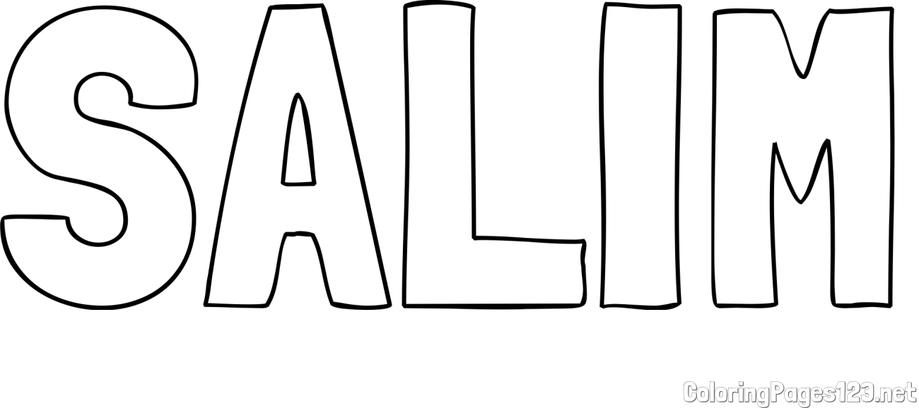 SALIM Coloring Page