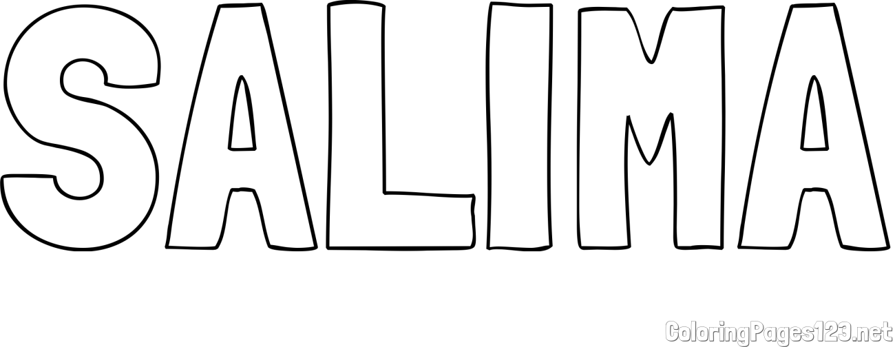 SALIMA Coloring Page