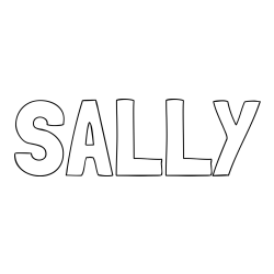 Online Created Coloring Page - SALLY Coloring Page