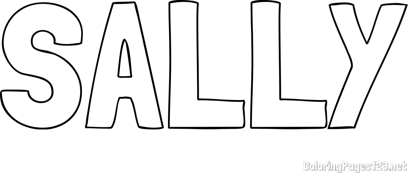 SALLY Coloring Page