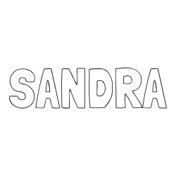 Online Created Coloring Page - SANDRA Coloring Page