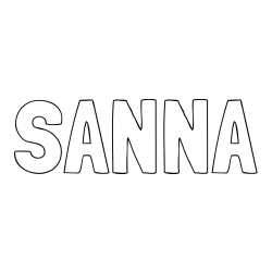 SANNA Coloring Page