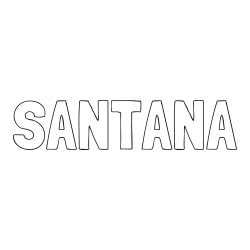 Online Created Coloring Page - SANTANA Coloring Page