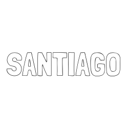 Online Created Coloring Page - SANTIAGO Coloring Page
