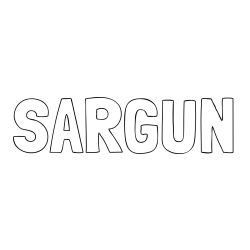 Online Created Coloring Page - SARGUN Coloring Page