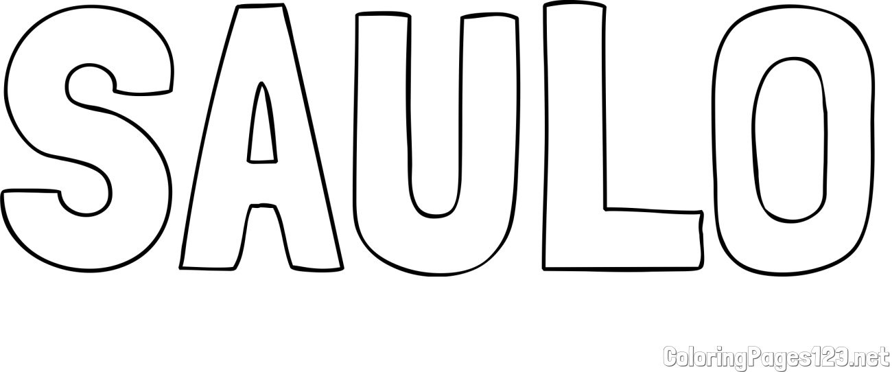 SAULO Coloring Page
