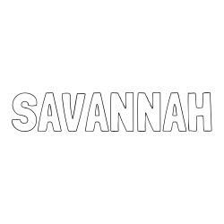 SAVANNAH Coloring Page