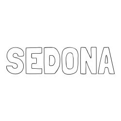 Online Created Coloring Page - SEDONA Coloring Page