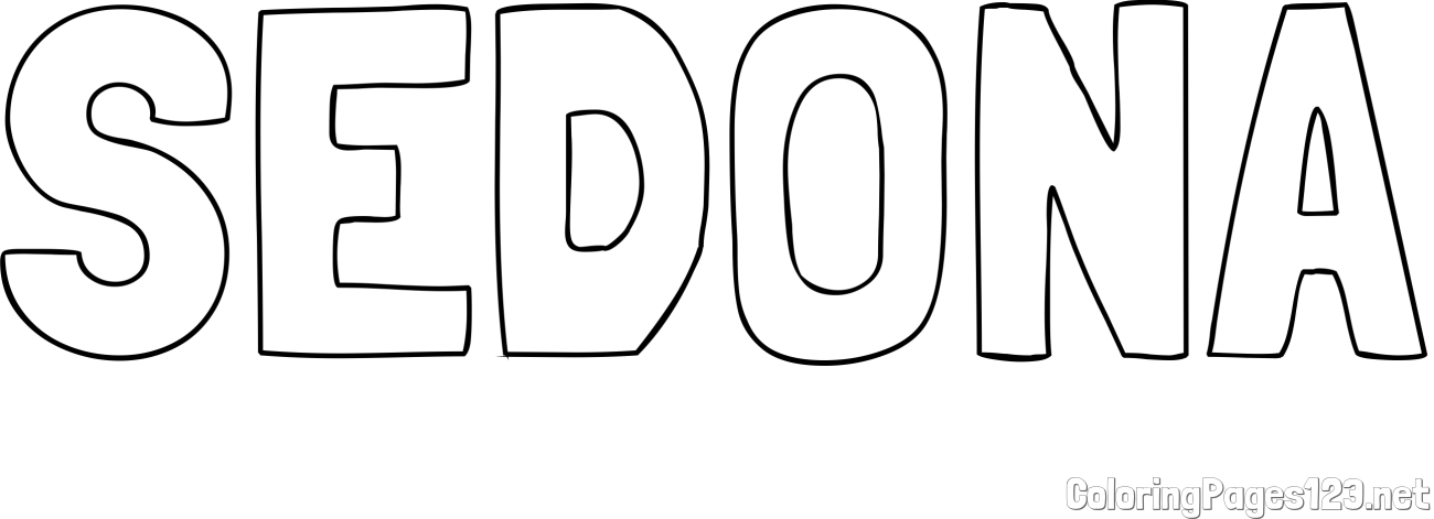 SEDONA Coloring Page