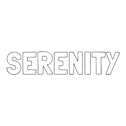 Online Created Coloring Page - SERENITY Coloring Page