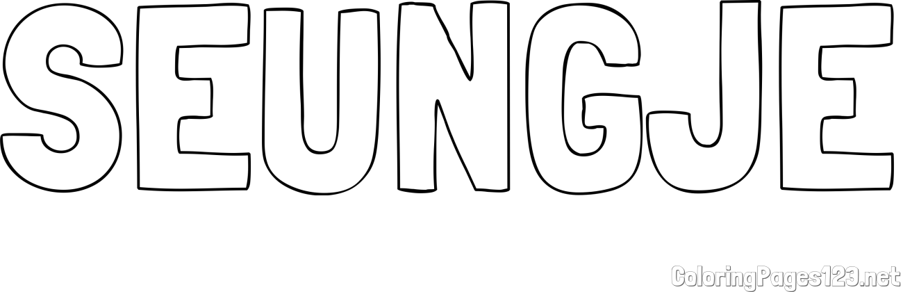 SEUNGJE Coloring Page
