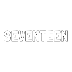Online Created Coloring Page - SEVENTEEN Coloring Page