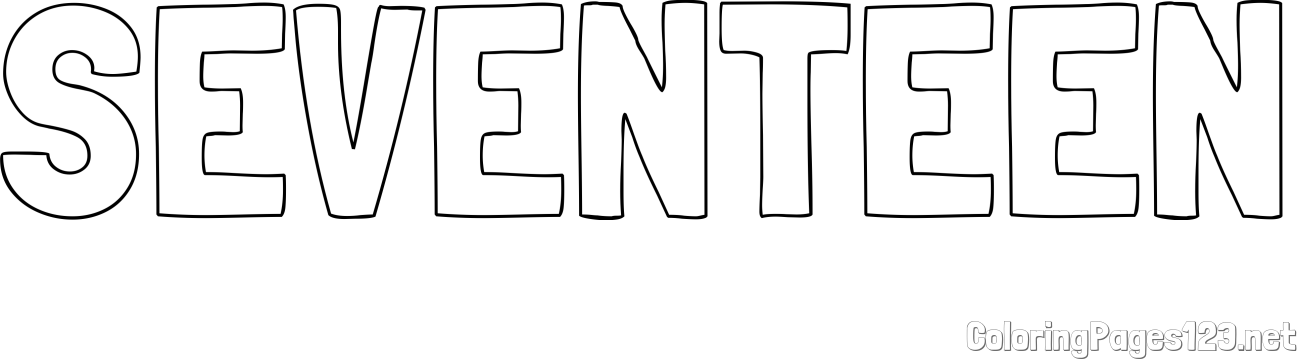 SEVENTEEN Coloring Page