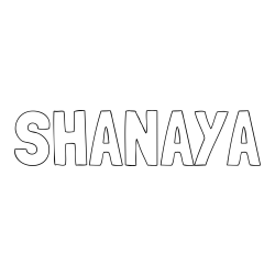Online Created Coloring Page - SHANAYA Coloring Page