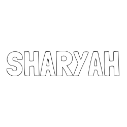 Online Created Coloring Page - SHARYAH Coloring Page