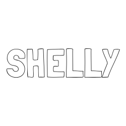Online Created Coloring Page - SHELLY Coloring Page