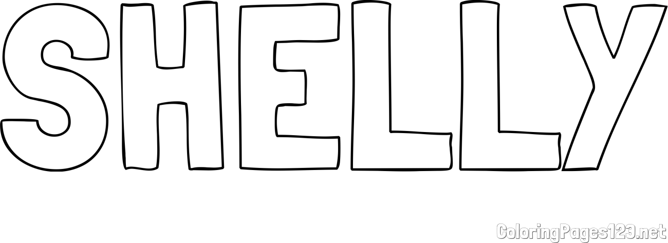 SHELLY Coloring Page
