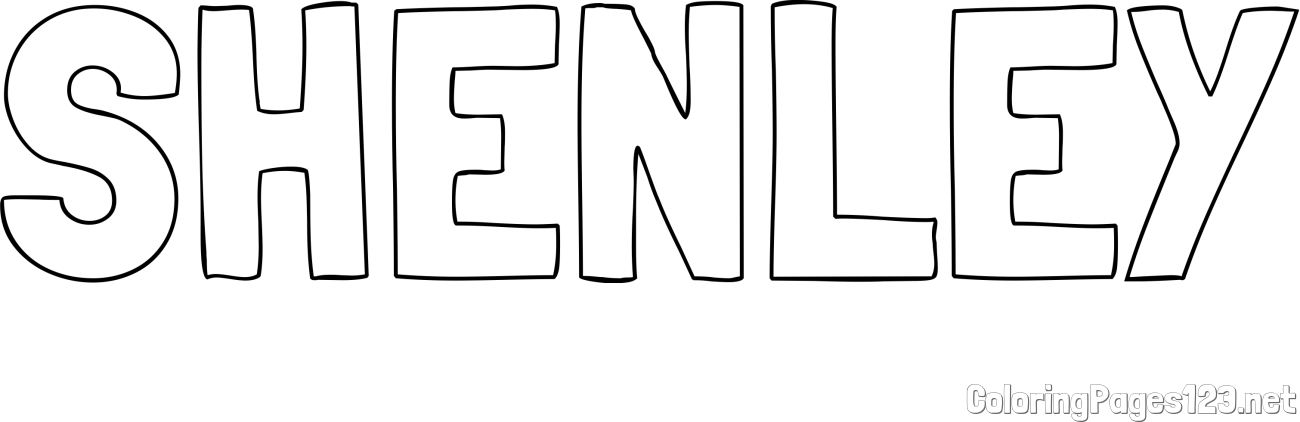 SHENLEY Coloring Page
