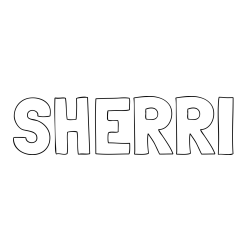 SHERRI Coloring Page