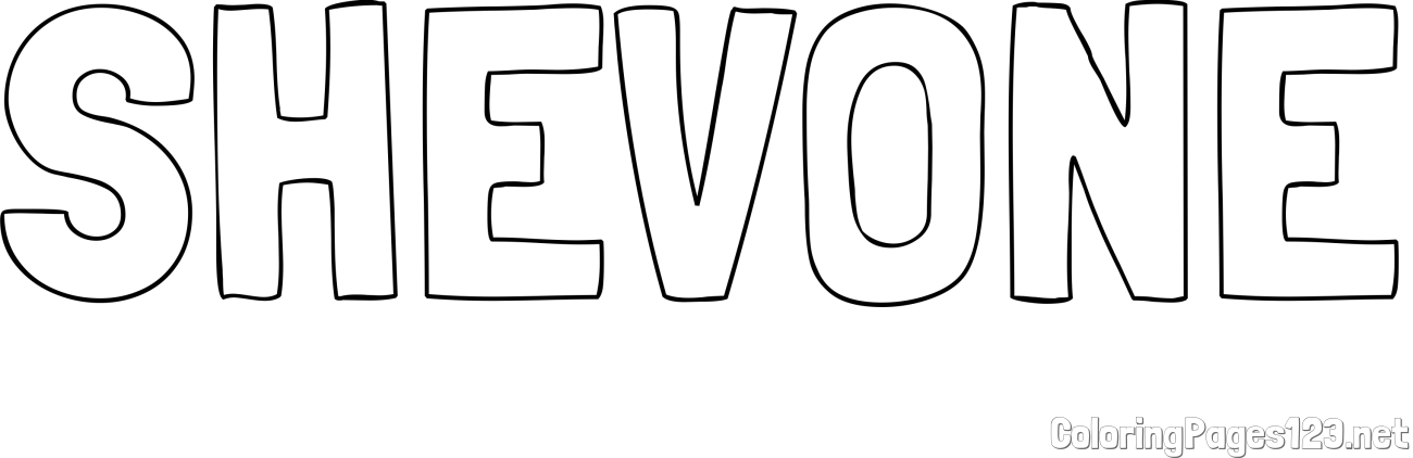 SHEVONE Coloring Page