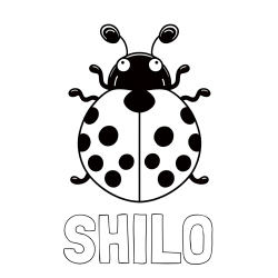 Online Created Coloring Page - SHILO Coloring Page and Easy Ladybug Coloring Page