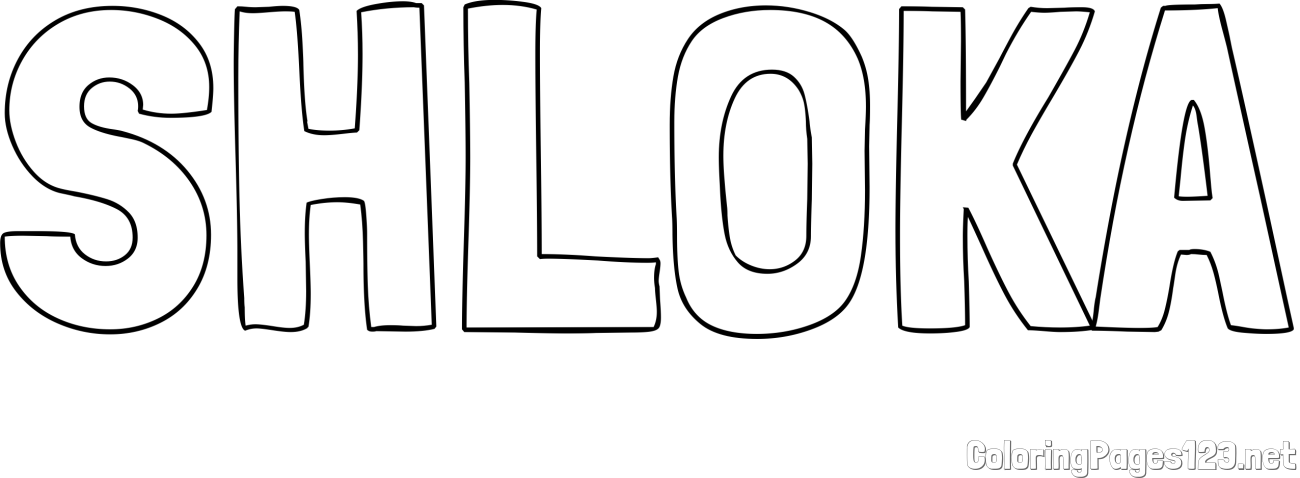 SHLOKA Coloring Page