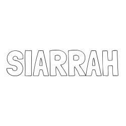 SIARRAH Coloring Page