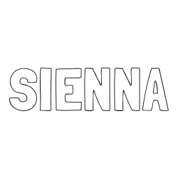 Online Created Coloring Page - SIENNA Coloring Page