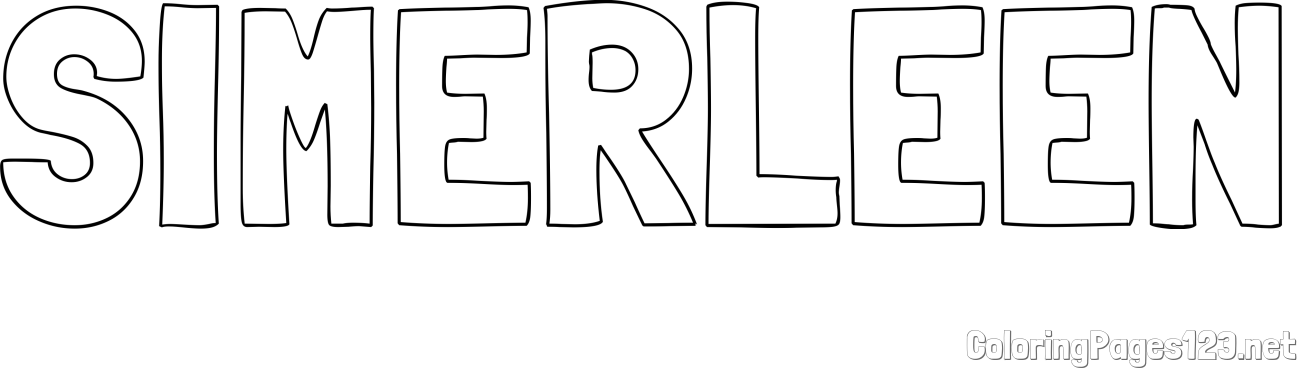 SIMERLEEN Coloring Page