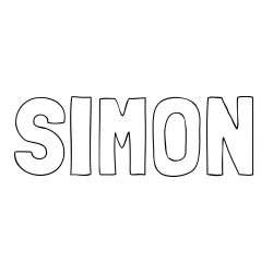 Online Created Coloring Page - SIMON Coloring Page