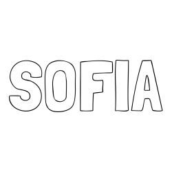SOFIA Coloring Page
