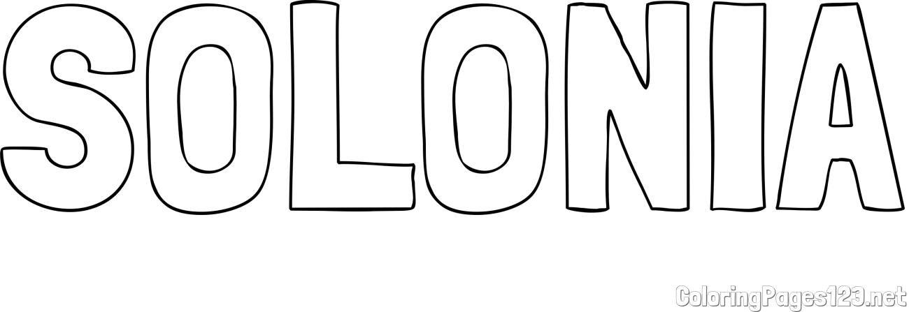 SOLONIA Coloring Page