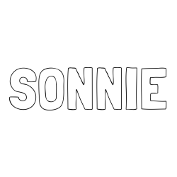 Online Created Coloring Page - SONNIE Coloring Page