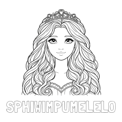 Online Created Coloring Page - SPHIWIMPUMELELO Coloring Page and Princess Coloring Page