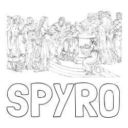 Online Created Coloring Page - SPYRO Coloring Page and Adult Coloring Page of People