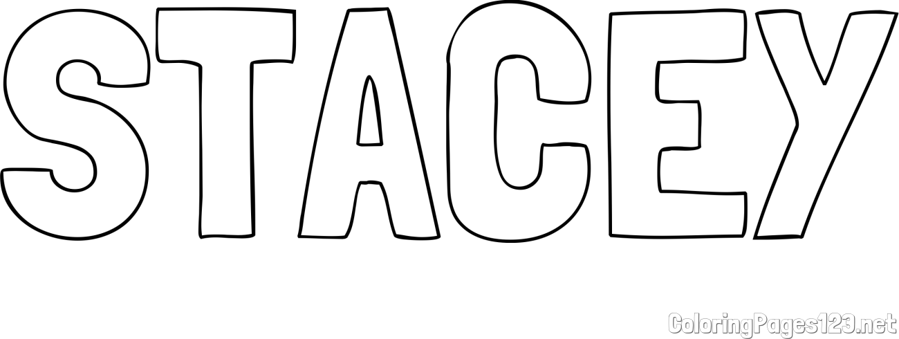 STACEY Coloring Page