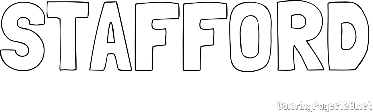 STAFFORD Coloring Page