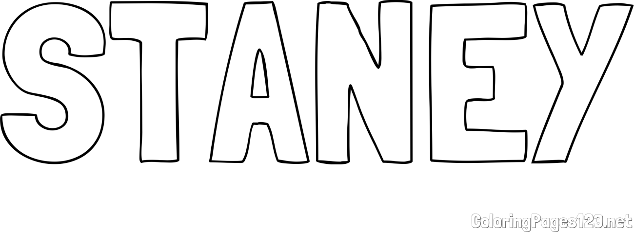 STANEY Coloring Page