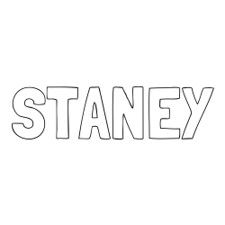 Online Created Coloring Page - STANEY Coloring Page