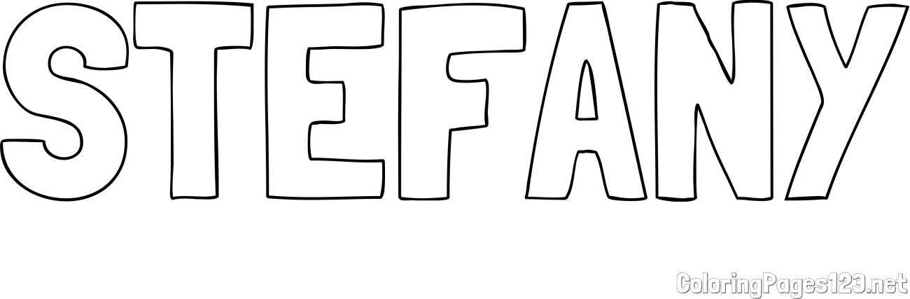 STEFANY Coloring Page