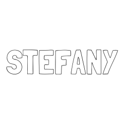 Online Created Coloring Page - STEFANY Coloring Page