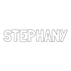 Online Created Coloring Page - STEPHANY Coloring Page