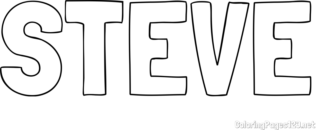 STEVE Coloring Page