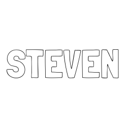 Online Created Coloring Page - STEVEN Coloring Page