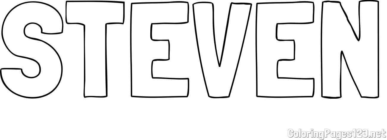 STEVEN Coloring Page