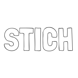Online Created Coloring Page - STICH Coloring Page